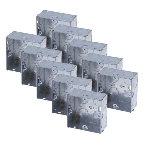 metal power socket box|metal back boxes for sockets.